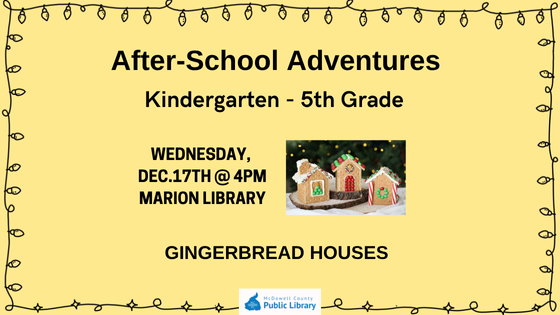 After-School Adv.- Gingerbread Houses