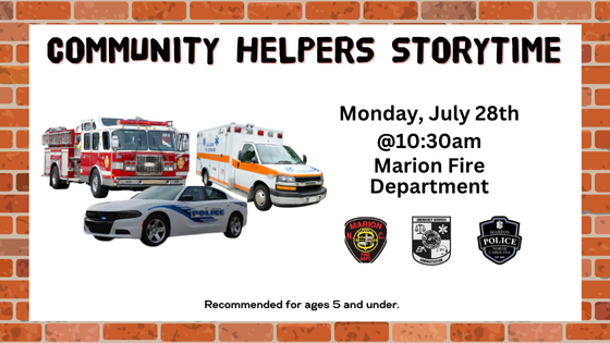 July 2025 Community Helpers Storytime Carousel- marion