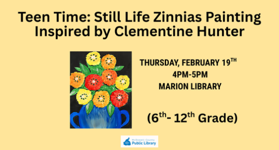 Teen Time_ Still Life Zinnias Painting Inspired by Clementine Hunter